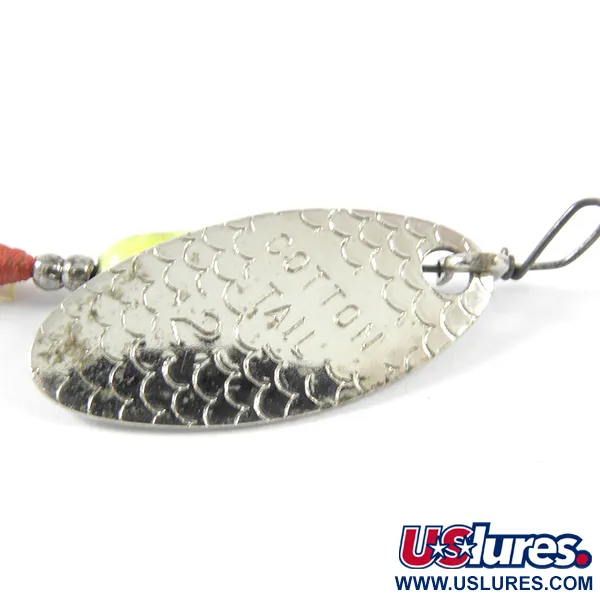 Cotton Cordell Cotton Tail, нікель, 3,4 г, блешня оберталка (вертушка) #3458