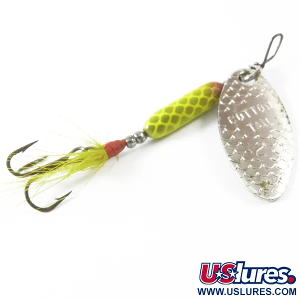 Cotton Cordell Cotton Tail, нікель, 3,4 г, блешня оберталка (вертушка) #3458