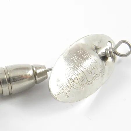 Luhr Jensen Tiger Tail, нікель/червоний, 3,6 г, блешня оберталка (вертушка) #3464