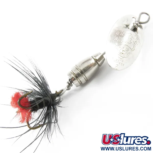 Luhr Jensen Tiger Tail, нікель/червоний, 3,6 г, блешня оберталка (вертушка) #3464