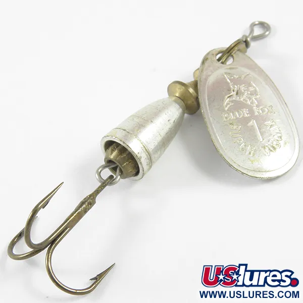  Blue Fox Super Vibrax 1, срібло, 4 г, блешня оберталка (вертушка) #3468