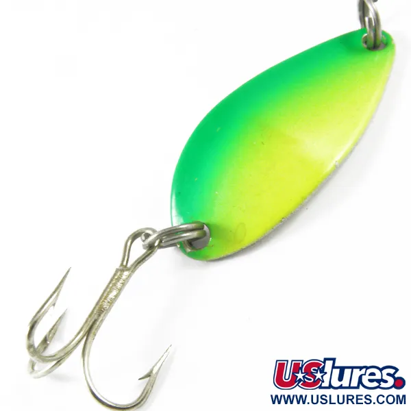 Acme Little Cleo, жовтий/зелений/нікель, 4 г, блесна коливалка (колебалка) #3482