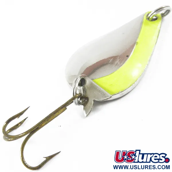 Acme K.O. Wobbler, нікель/неоновий жовтий, 7 г, блесна коливалка (колебалка) #3490