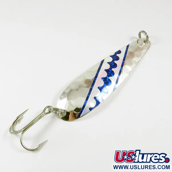 Len Thompson Northern King 28 UV (світиться в ультрафіолеті), срібло (покриття справжнім сріблом), 14 г, блесна коливалка (колебалка) #3530