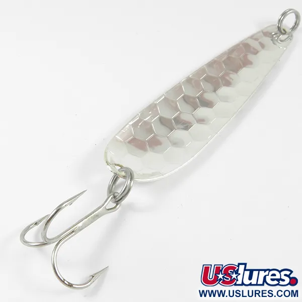 Len Thompson Northern King 28 UV (світиться в ультрафіолеті), срібло (покриття справжнім сріблом), 14 г, блесна коливалка (колебалка) #3530