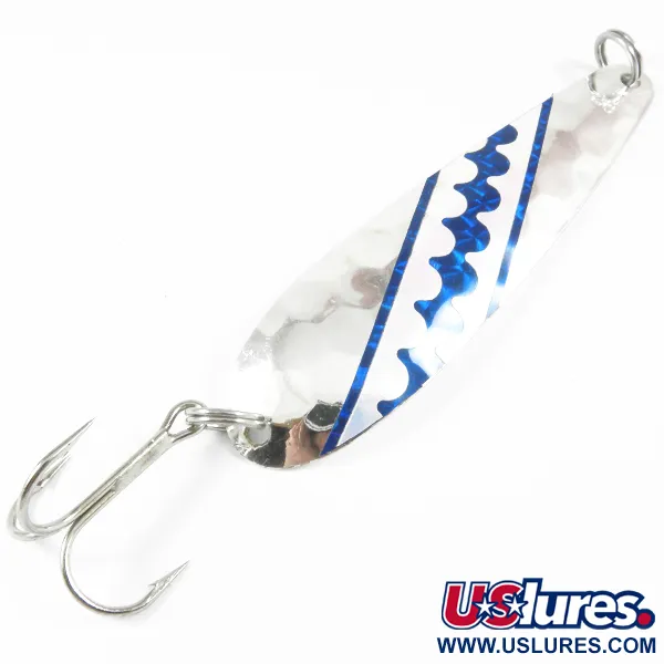 Len Thompson Northern King 28 UV (світиться в ультрафіолеті), срібло (покриття справжнім сріблом), 14 г, блесна коливалка (колебалка) #3530