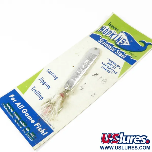  Hopkins s1, карбований нікель, 14 г, блесна коливалка (колебалка) #3534