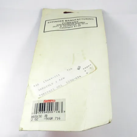 Eppinger Dardevle Huskie Junior, червоний/білий/нікель, 58 г, блесна коливалка (колебалка) #3539