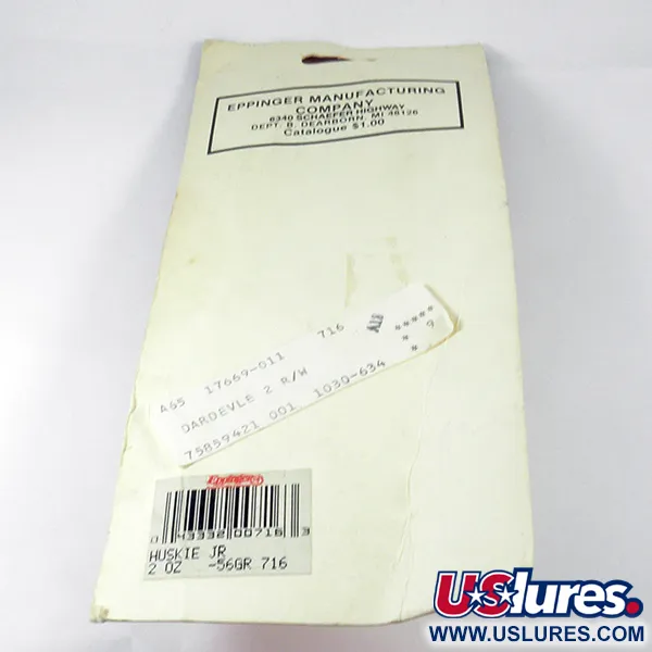 Eppinger Dardevle Huskie Junior, червоний/білий/нікель, 58 г, блесна коливалка (колебалка) #3536