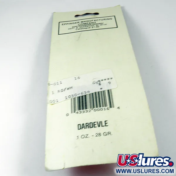 Eppinger Dardevle, червоний/білий/нікель, 28 г, блесна коливалка (колебалка) #3538