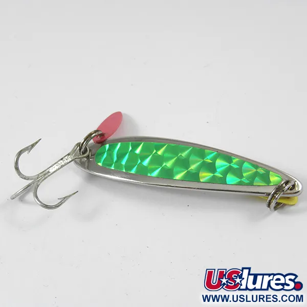  Bay de Noc Swedish Pimple, нікель/зелений, 14 г, блесна коливалка (колебалка) #3550