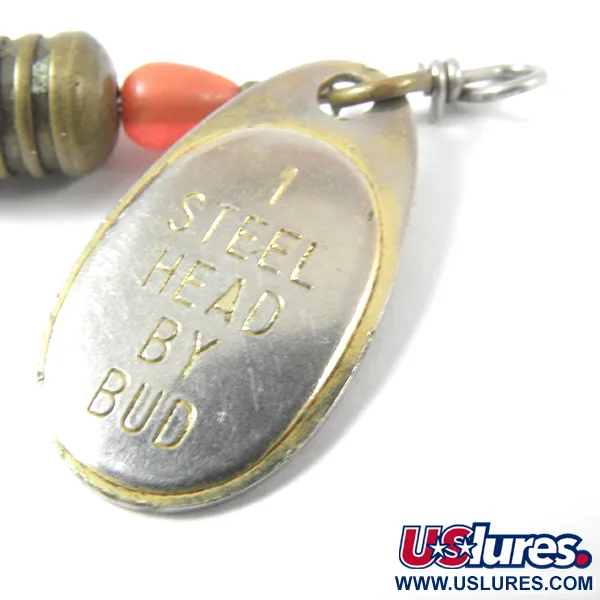 Yakima Bait Steel Head 1 by Bud, нікель/жовтий, 3 г, блешня оберталка (вертушка) #3557