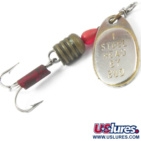 Yakima Bait Steel Head 1 by Bud, нікель/жовтий, 3 г, блешня оберталка (вертушка) #3557
