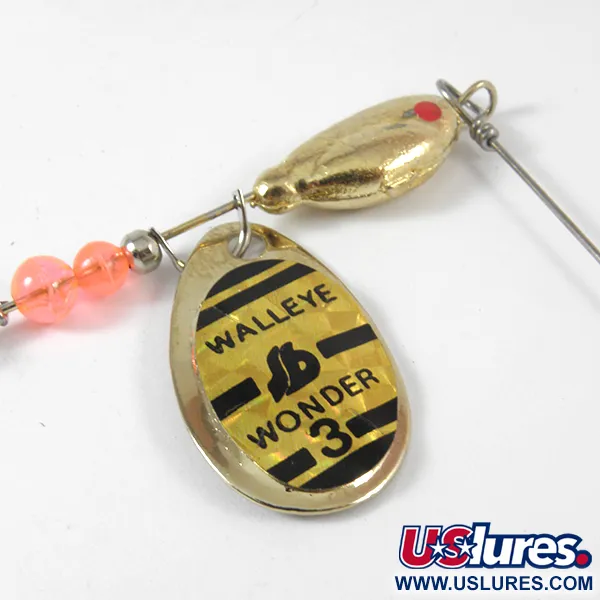 South Bend Walleye Wonder 3, золото, 13 г, блешня оберталка (вертушка) #3571