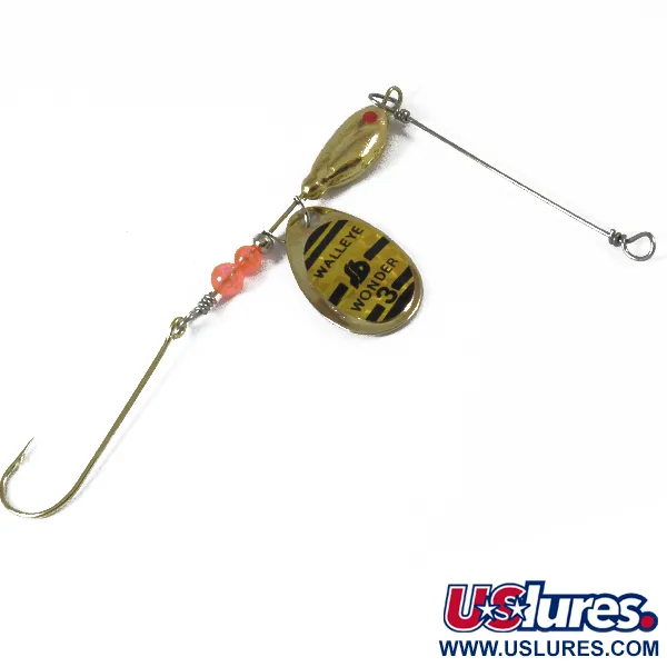 South Bend Walleye Wonder 3, золото, 13 г, блешня оберталка (вертушка) #3571