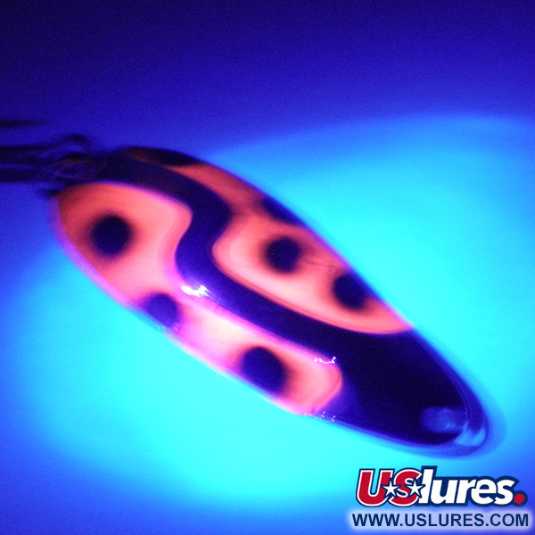 Kushner Tackle Kush Spoon UV (світиться в ультрафіолеті), нікель/рожевий/чорний UV - світиться в ультрафіолеті, 9 г, блесна коливалка (колебалка) #3584