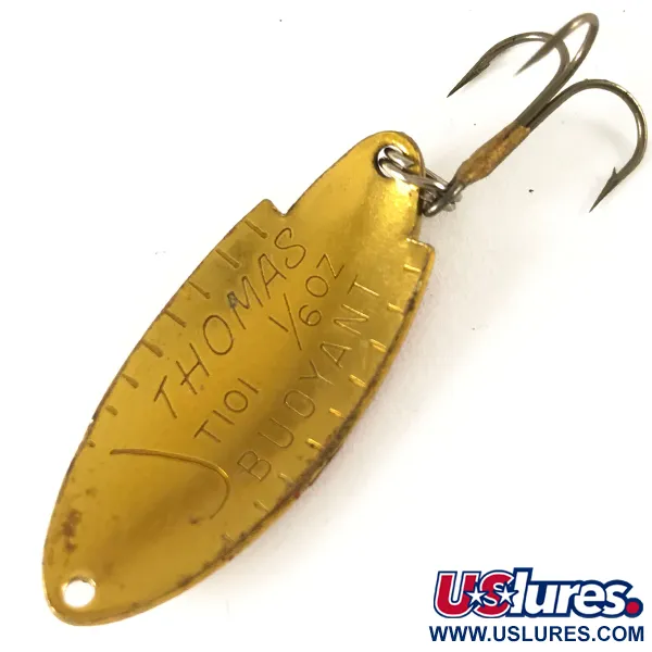  Thomas Buoyant, золото/червоний/чорний, 5 г, блесна коливалка (колебалка) #3606