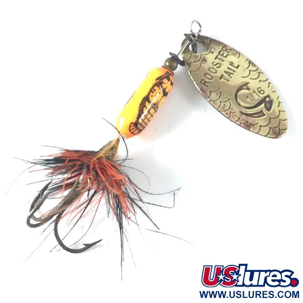 Yakima Bait Worden’s Original Rooster Tail, золото, 2,6 г, блешня оберталка (вертушка) #3624