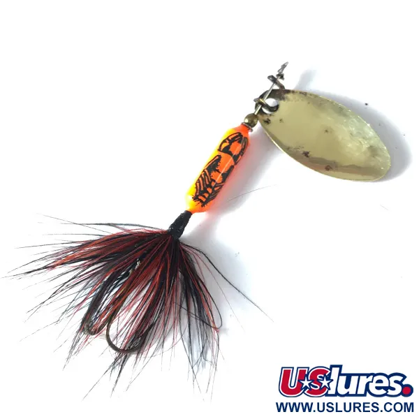 Yakima Bait Worden’s Original Rooster Tail, золото, 3,54 г, блешня оберталка (вертушка) #3626