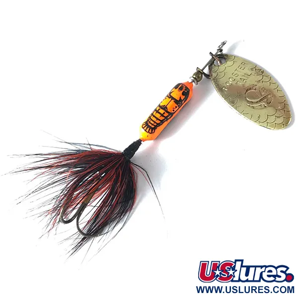 Yakima Bait Worden’s Original Rooster Tail, золото, 3,54 г, блешня оберталка (вертушка) #3626