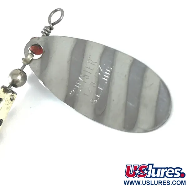  Glen Evans Shyster, нікель/білий, 8 г, блешня оберталка (вертушка) #3664