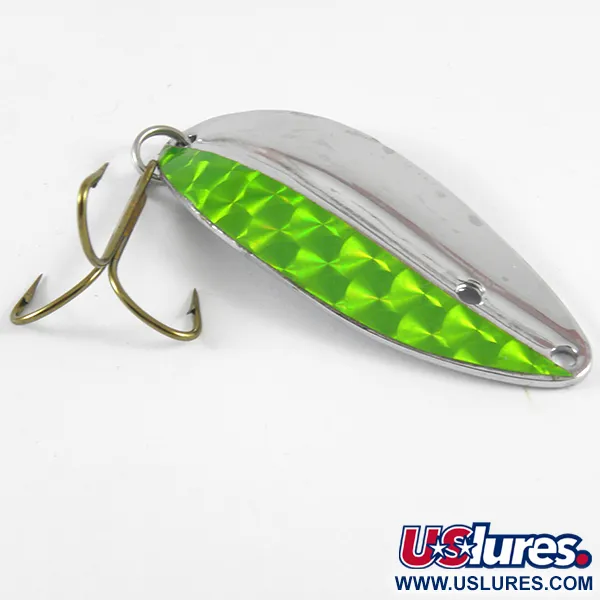 TODDCO Main liner, нікель/зелений, 11 г, блесна коливалка (колебалка) #3670