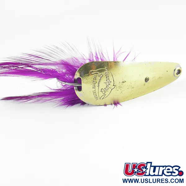 Weezel bait Rex Spoon, латунь/нікель/фіолетовий, 12,5 г, блесна коливалка (колебалка) #3674