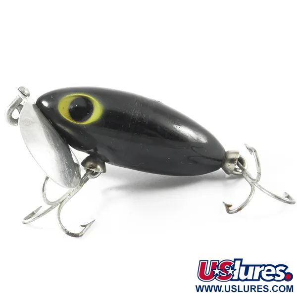  Fred Arbogast Jitterbug, чорний/срібло, 7 г, воблер #3722