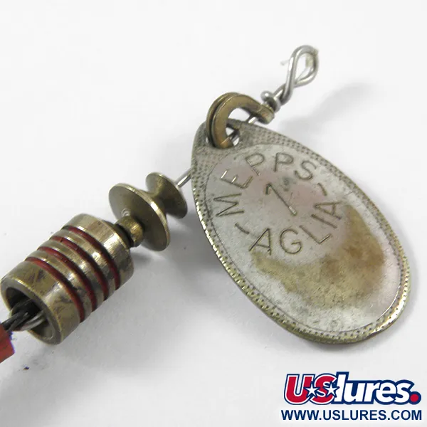  Mepps Aglia 1, срібло, 3,5 г, блешня оберталка (вертушка) #3740