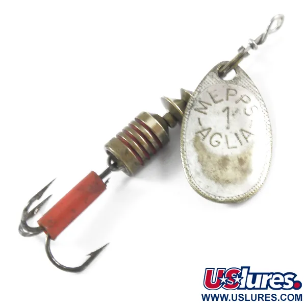  Mepps Aglia 1, срібло, 3,5 г, блешня оберталка (вертушка) #3740