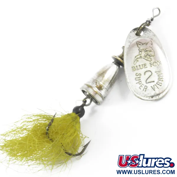  Blue Fox Super Vibrax 2​ Foxtail, срібло, 6 г, блешня оберталка (вертушка) #3744