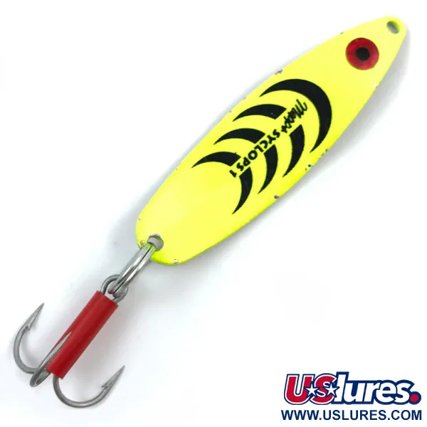  Mepps Syclops 1, Шартрез/золото, 12 г, блесна коливалка (колебалка) #3761