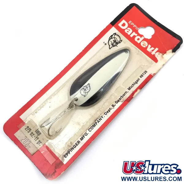 Eppinger Dardevle Imp, чорний/білий/нікель, 11 г, блесна коливалка (колебалка) #3767