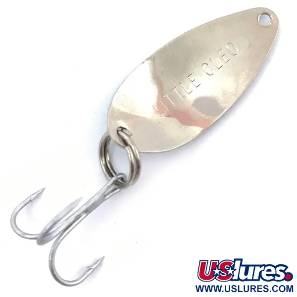 Acme Little Cleo, нікель/зелений, 1,8 г, блесна коливалка (колебалка) #3770