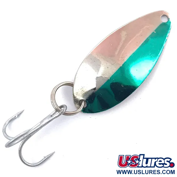 Acme Little Cleo, нікель/зелений, 1,8 г, блесна коливалка (колебалка) #3770