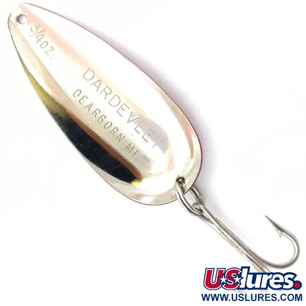 Eppinger Dardevle Dardevlet, червоний/білий/нікель, 21 г, блесна коливалка (колебалка) #3783