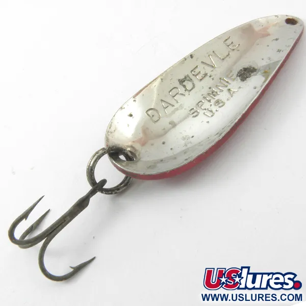 Eppinger Dardevle Spinnie, червоний/слонова кістка/нікель, 9 г, блесна коливалка (колебалка) #3811