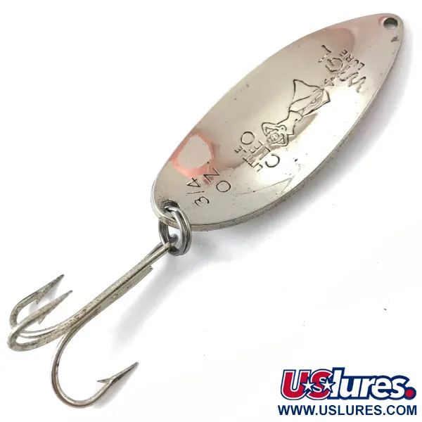 Seneca Little Cleo (Hula Girl), нікель/синій, 21 г, блесна коливалка (колебалка) #3831