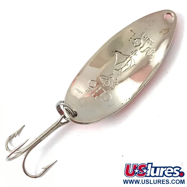 Seneca Little Cleo (Hula Girl), червоний/нікель, 14 г, блесна коливалка (колебалка) #3833