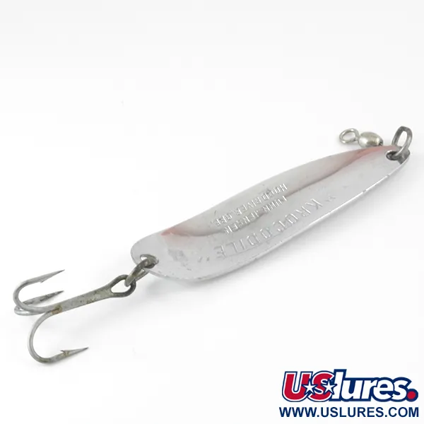 Luhr Jensen Krocodile DIE #5, нікель/голограма, 23 г, блесна коливалка (колебалка) #3872