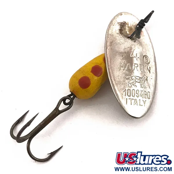  Panther Martin 4, нікель/жовтий, 4 г, блешня оберталка (вертушка) #3882