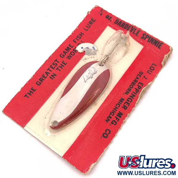 Eppinger Dardevle Spinnie, червоний/білий, 9 г, блесна коливалка (колебалка) #3913