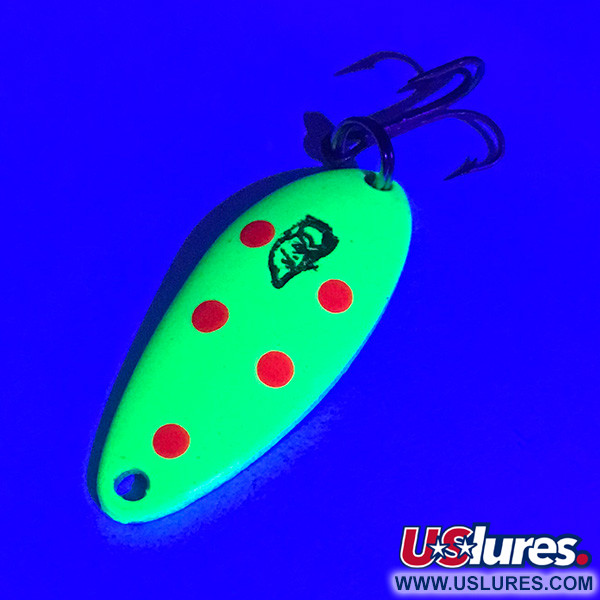 Eppinger Dardevle Devle-Dog 5200 UV (світиться в ультрафіолеті), неоновий жовтий UV - світиться в ультрафіолеті, 7 г, блесна коливалка (колебалка) #4785