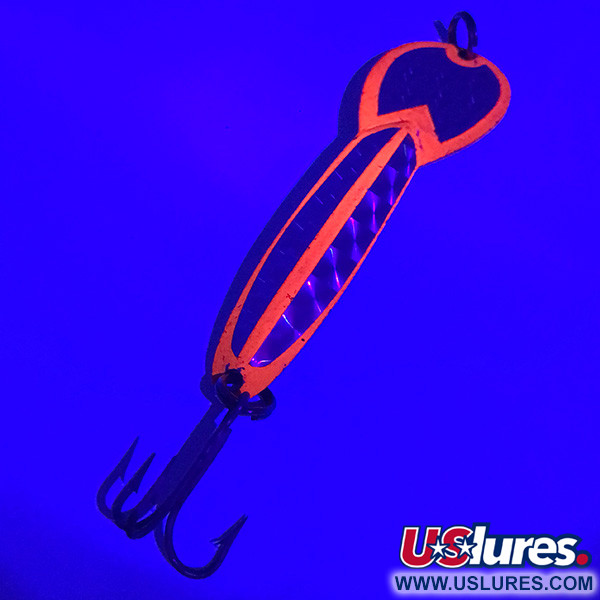 Glen Evans Loco 4 UV (світиться в ультрафіолеті), латунь/червоний UV - світиться в ультрафіолеті, 23 г, блесна коливалка (колебалка) #3922
