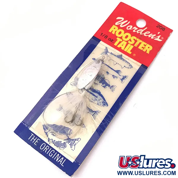 Yakima Bait Worden’s Original Rooster Tail, срібло, 3,54 г, блешня оберталка (вертушка) #3929