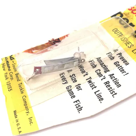 South Bend Super-Duper 500, нікель/червоний, 1,4 г, блесна коливалка (колебалка) #3930