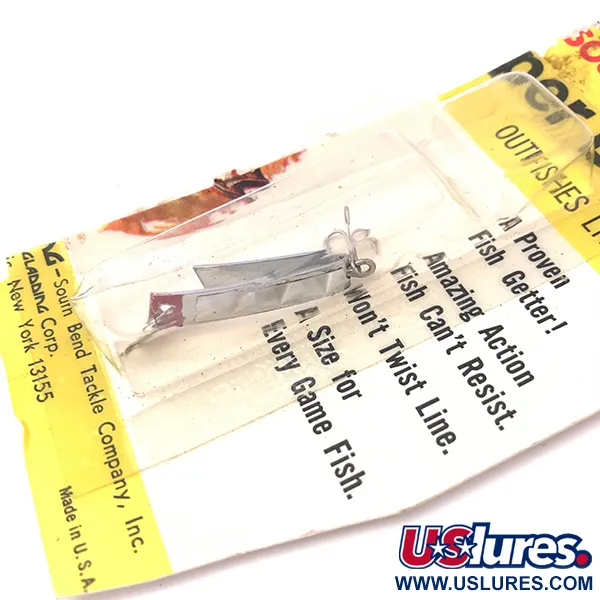 South Bend Super-Duper 500, нікель/червоний, 1,4 г, блесна коливалка (колебалка) #3930