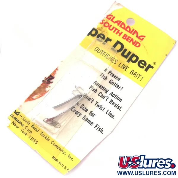 South Bend Super-Duper 500, нікель/червоний, 1,4 г, блесна коливалка (колебалка) #3930