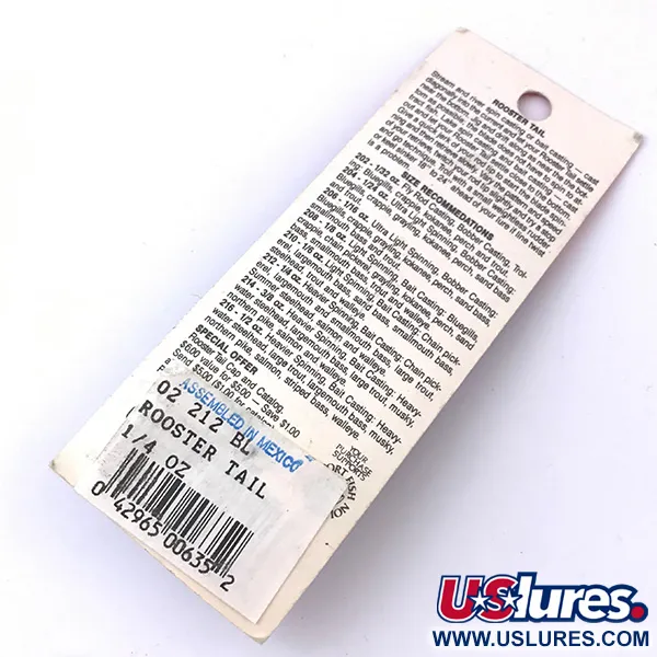 Yakima Bait Worden’s Original Rooster Tail, срібло, 7 г, блешня оберталка (вертушка) #3933