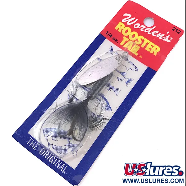 Yakima Bait Worden’s Original Rooster Tail, срібло, 7 г, блешня оберталка (вертушка) #3933